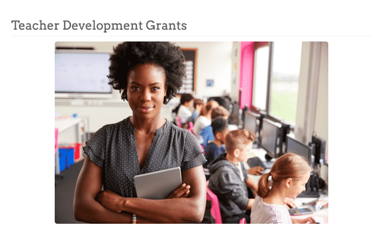 Grants for Teachers - Teachers development grants from McCarthey Dressman