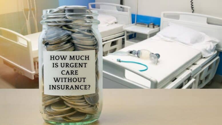 urgent care visit cost without insurance in nj