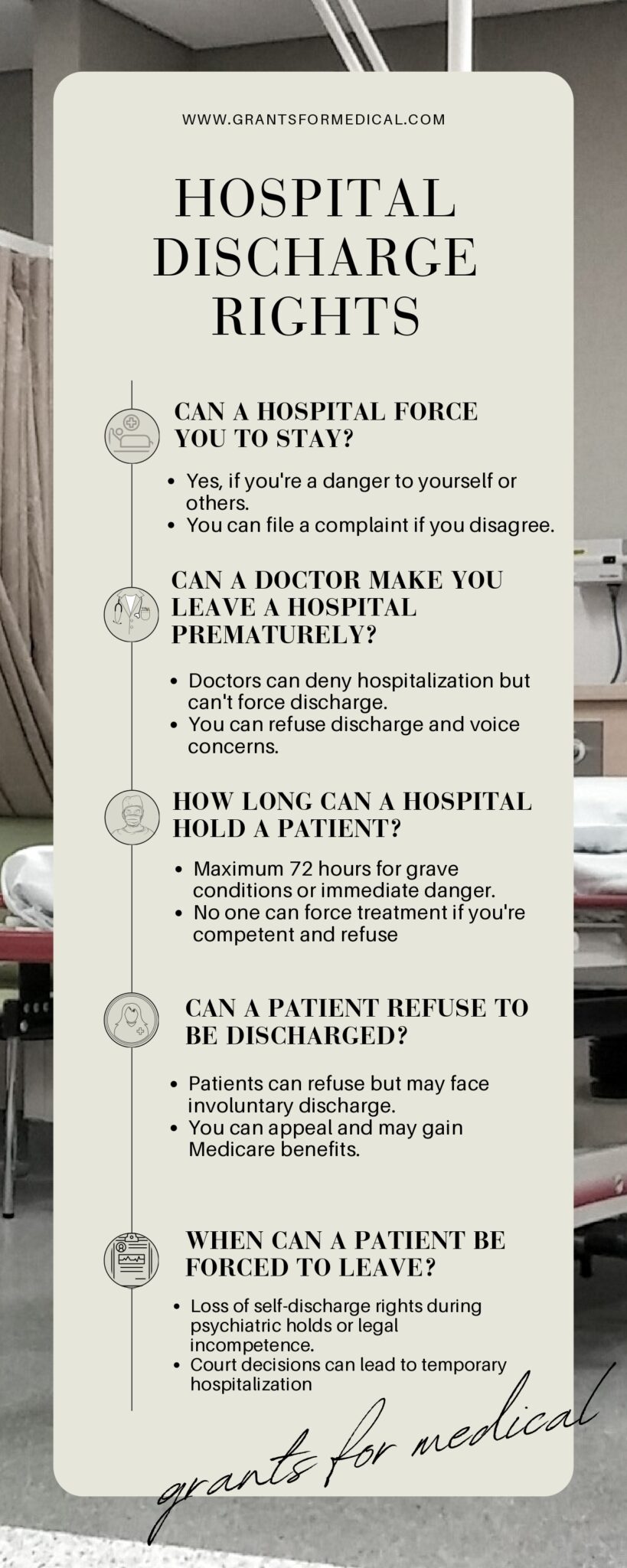 Can a Hospital Force You to Stay? Grants for Medical