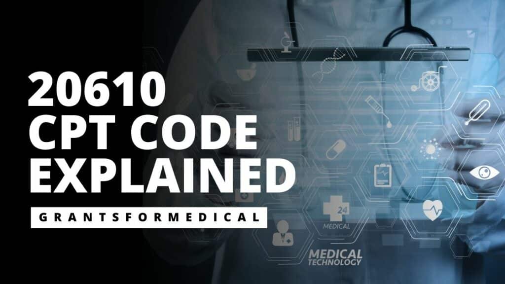 What is 20610 cpt code modifiers and examples