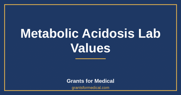 Metabolic Acidosis Lab Values