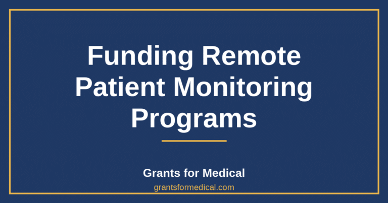 Funding Remote Patient Monitoring Programs