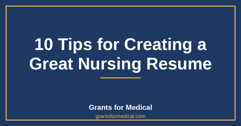 10 Tips for Creating a Great Nursing Resume