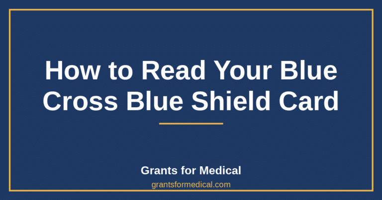 How to Read Your Blue Cross Blue Shield Card