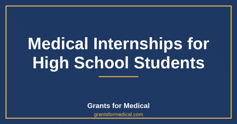 Medical Internships for High School Students
