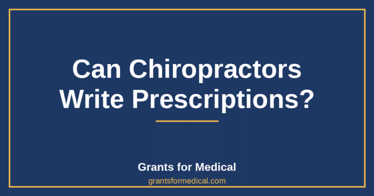 Can Chiropractors Write Prescriptions?