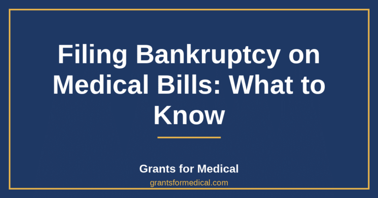 Filing Bankruptcy on Medical Bills: What to Know