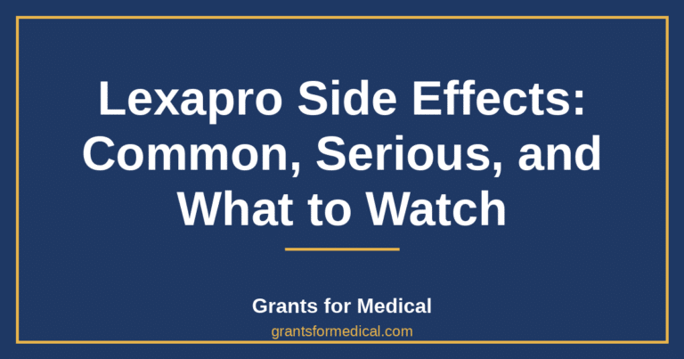 Lexapro Side Effects: Common, Serious, and What to Watch