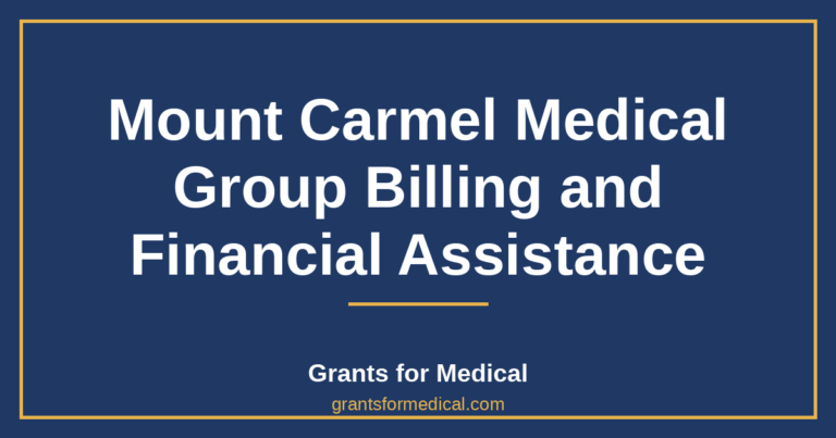 Mount Carmel Medical Group Billing and Financial Assistance
