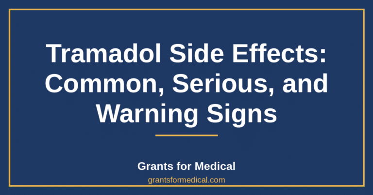 Tramadol Side Effects: Common, Serious, and Warning Signs