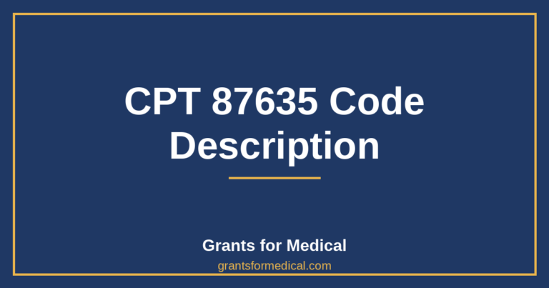 CPT 87635 Code Description