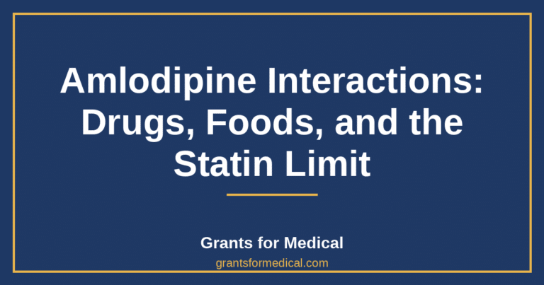 Amlodipine Interactions: Drugs, Foods, and the Statin Limit