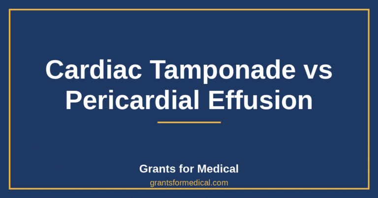 Cardiac Tamponade vs Pericardial Effusion