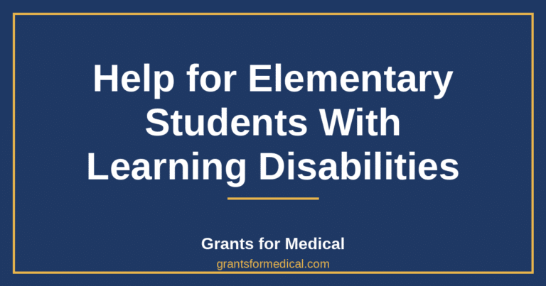 Help for Elementary Students With Learning Disabilities