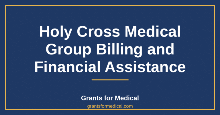 Holy Cross Medical Group Billing and Financial Assistance