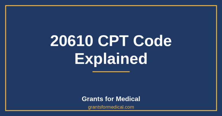 20610 CPT Code Explained