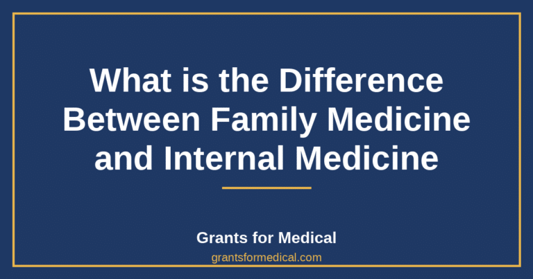 What is the Difference Between Family Medicine and Internal Medicine